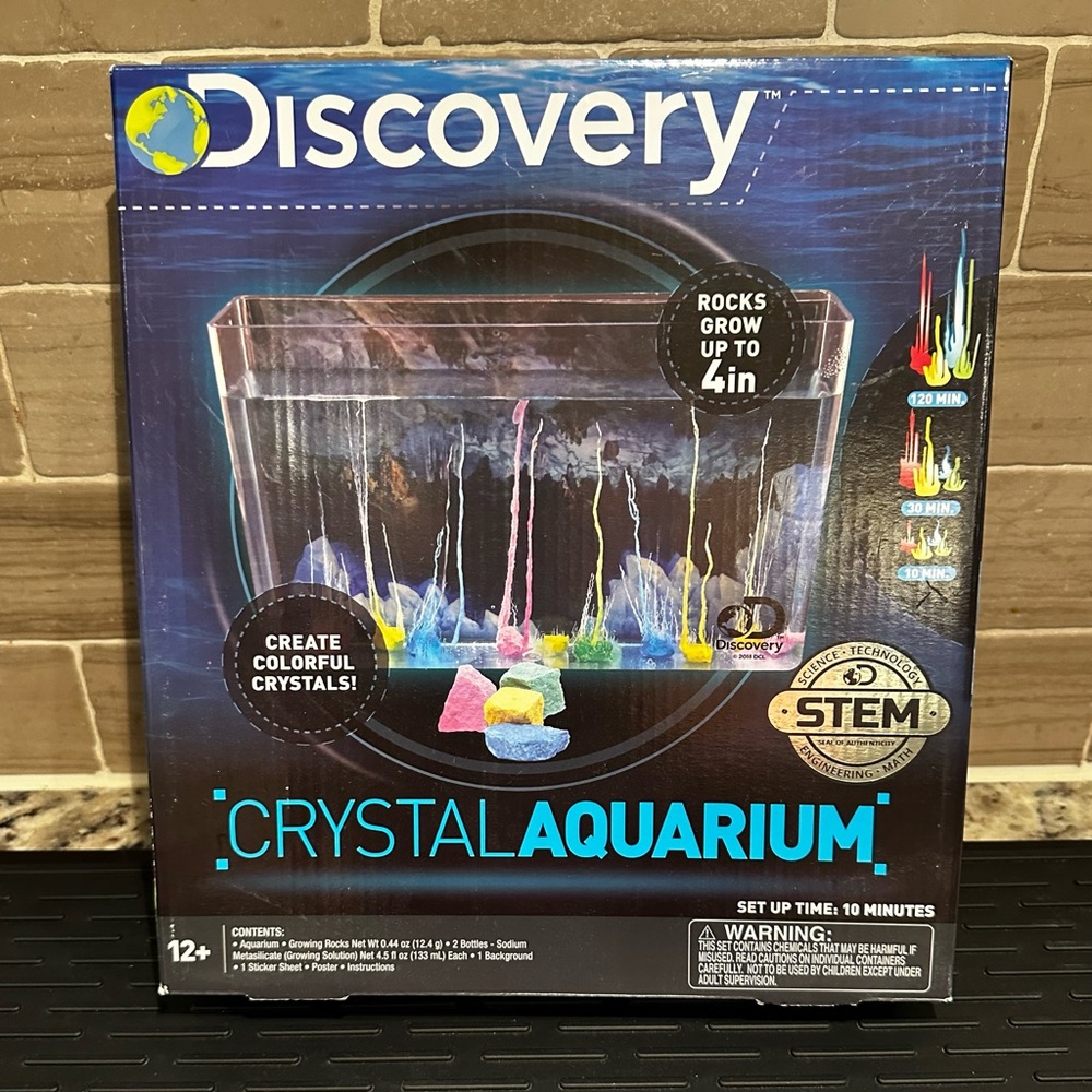 Brand New Discovery Crystal Aquarium STEM Kit Ages 12+